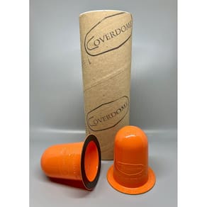 Capa de pintura temporária para extintores de incêndio Coverdome Orange, pacote com 25