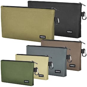 Bolsa de ferramentas COIDEA, pacote com 6 bolsas com zíper, impermeável, poliéster 600D