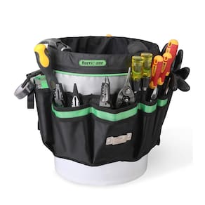 Organizador de bolsas de ferramentas HURRICANE, balde de 5 galões com 52 bolsos