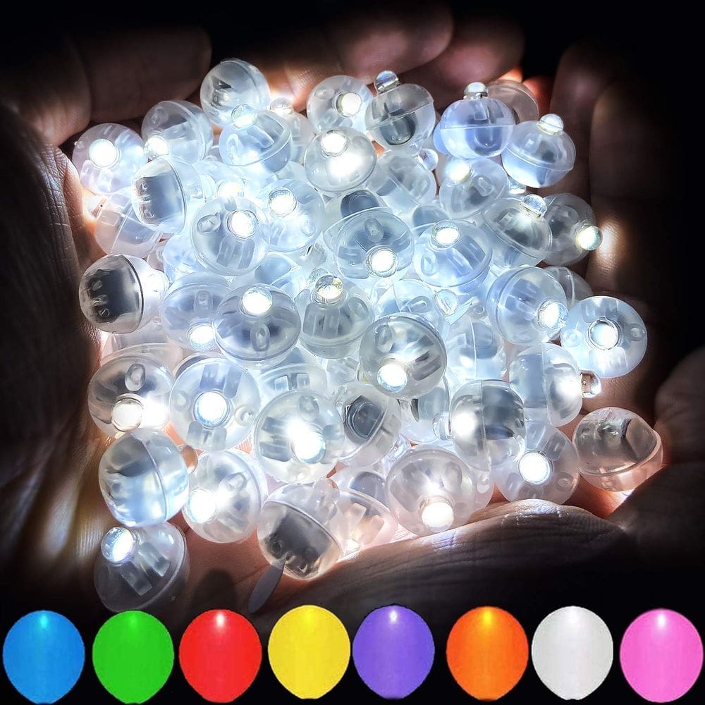 Luzes de balão LED Aogist White 100 unidades para decoração de festas