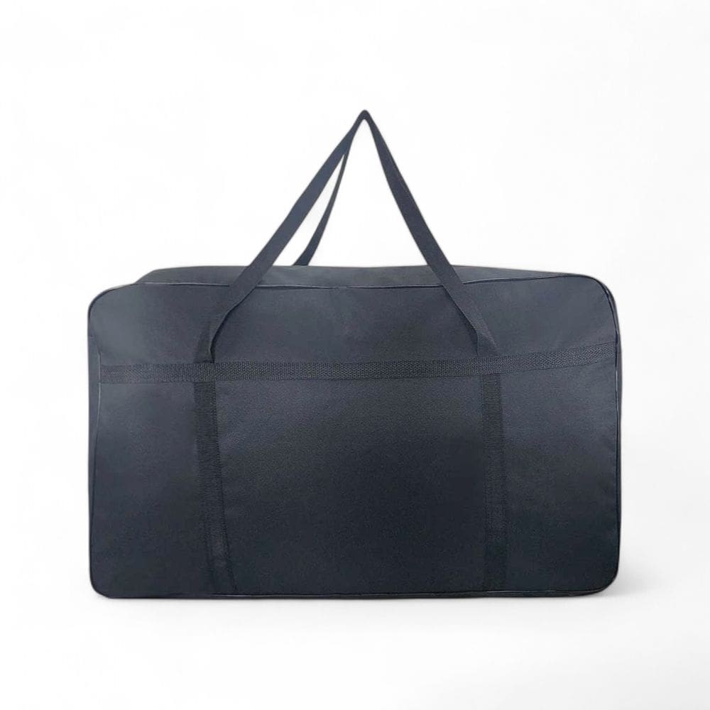 2 Sacolao Bolsa Compra passeio viagem 76x48x28cm Zíper preto