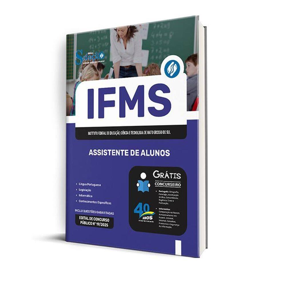 Apostila Ifms 2025 - Assistente De Alunos
