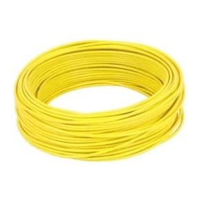 Fio Cabo Flexível 2,5Mm Amarelo - 100 Metros