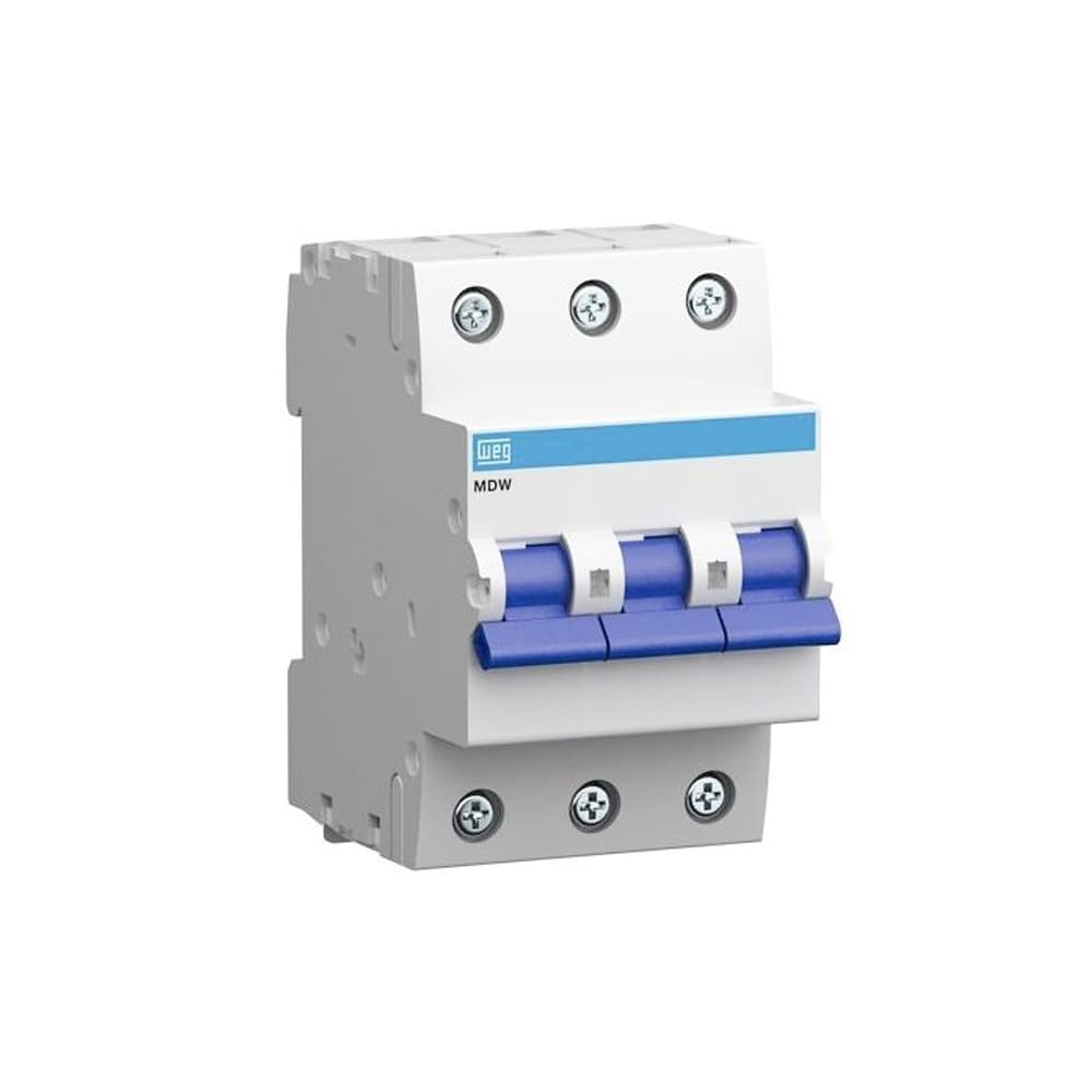 Disjuntor Tripolar MDWP Curva C 25A - Weg