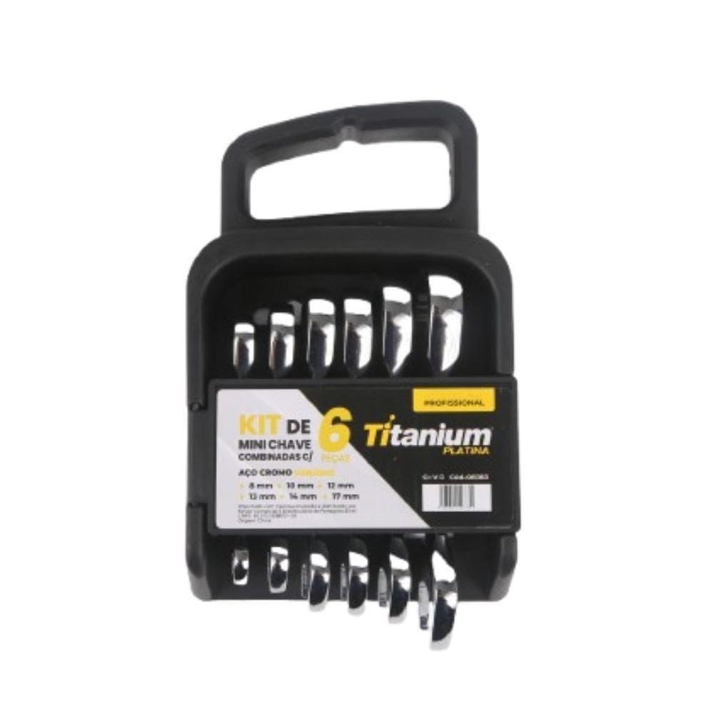 Kit De Mini Chaves Combinadas Com 6 Pçs 8,10,12,13,14,17Mm