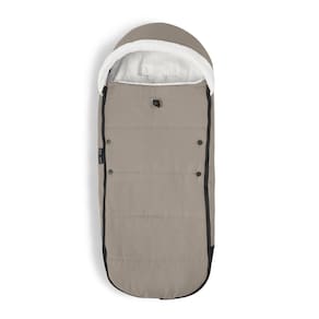 Capuz de lã com forro Sherpa Footmuff YOYO Taupe