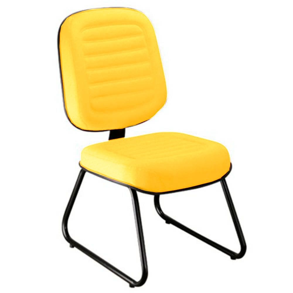 Cadeira Diretor para Escritório Gomada Linha Blenda Amarelo