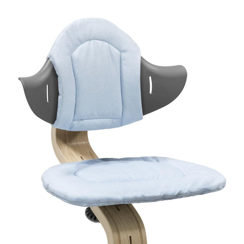 Almofada Stokke Nomi Cinza Azul Reversível Lavável à Máquina