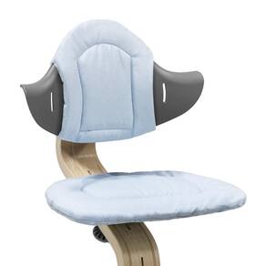 Almofada Stokke Nomi Cinza Azul Reversível Lavável à Máquina