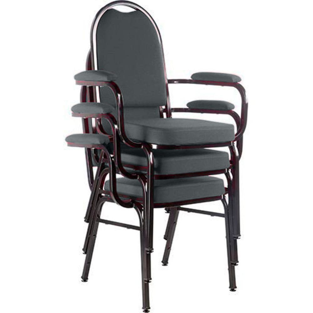 Kit com 3 Cadeiras para Auditório Linha Hotel Cinza