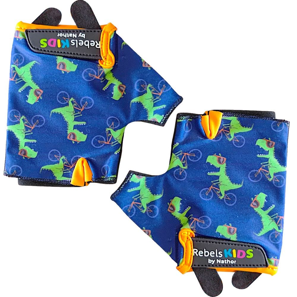 Luva de Proteção Esportiva Infantil Fecho Ajustavel Dinossauro Tam P M G Nathor