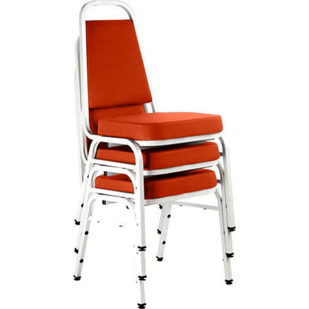 Kit com 3 Cadeiras Empilháveis Linha Hotel Plus Vermelho