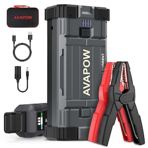 Bateria de carro Jump Starter AVAPOW A28 3000A Peak 12V Lithium