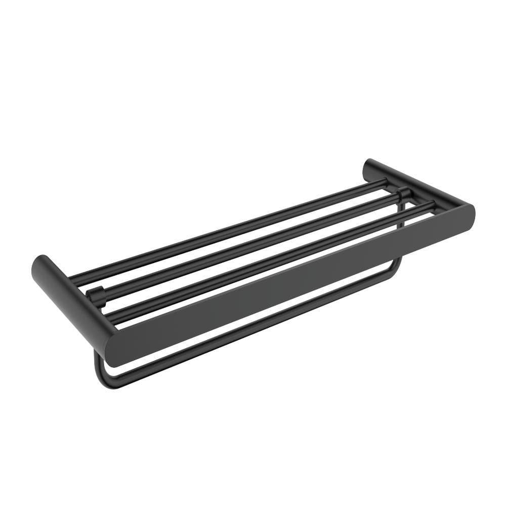 Lexxa Toalheiro Rack AÇo 304 Polido Black Matte Lx5027b