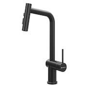 Misturador Monocomando para Cozinha de Mesa Bica Alta 500 Black Matte Debacco