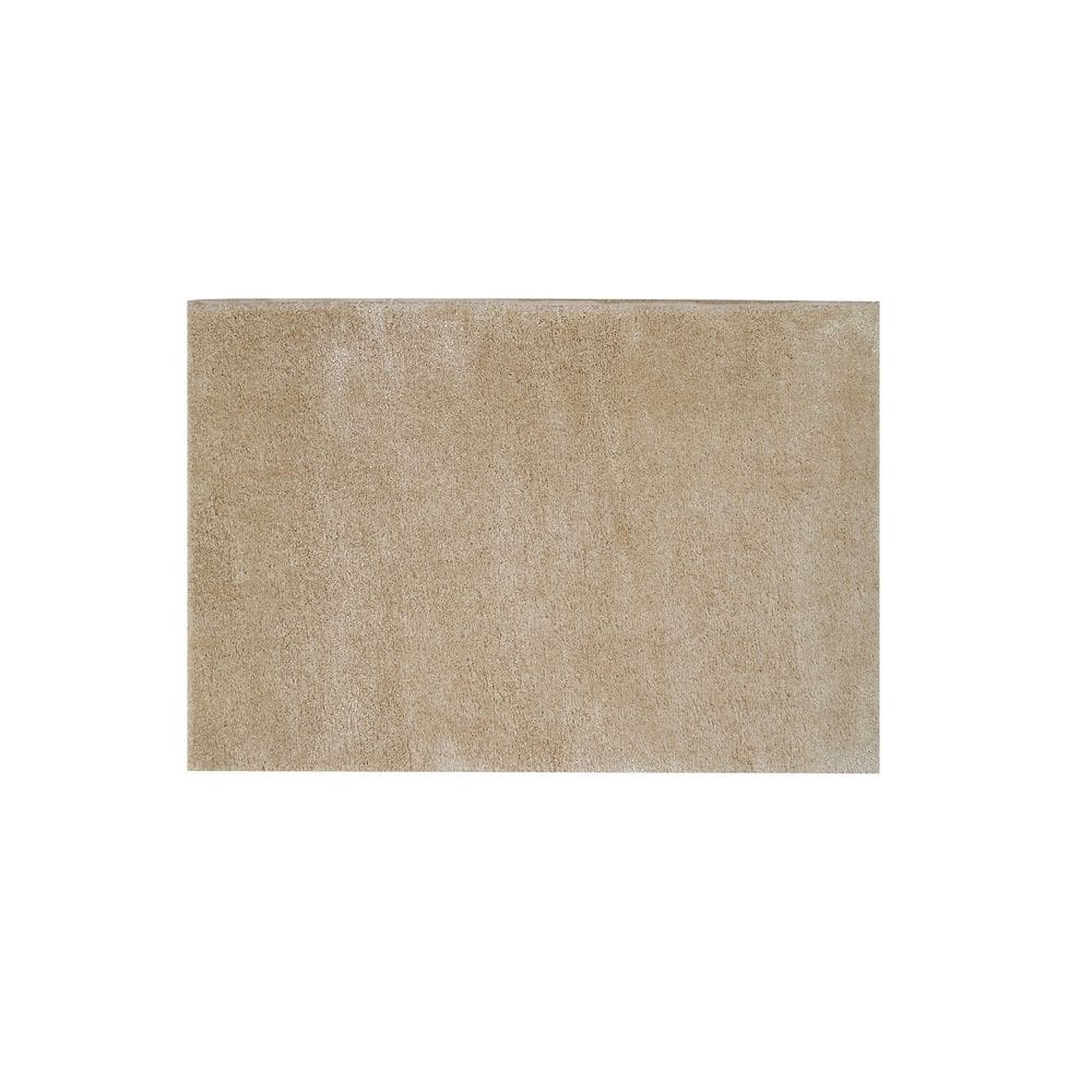 Tapete Majestic Jolitex 100x140cm Macio e Antiderrapante - Bege