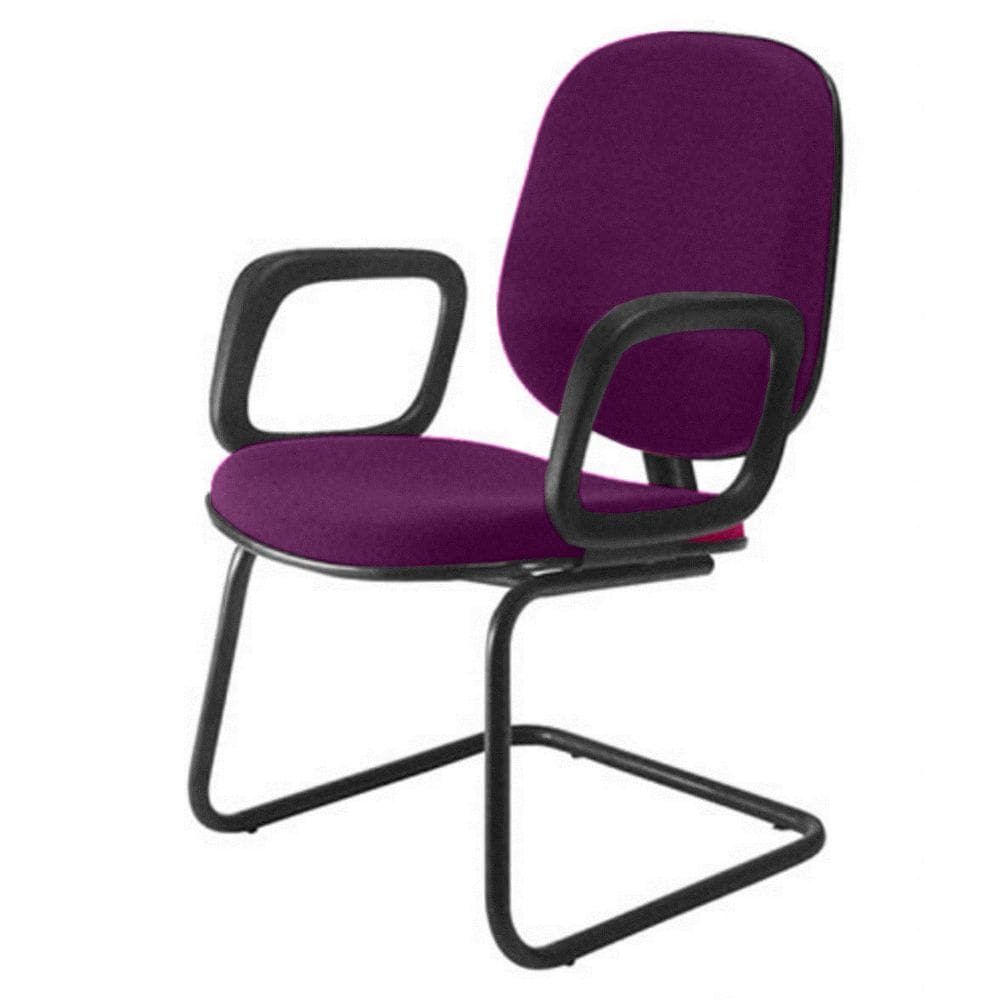 Cadeira Diretor Interlocutor para Escritório Linha Uno Roxo
