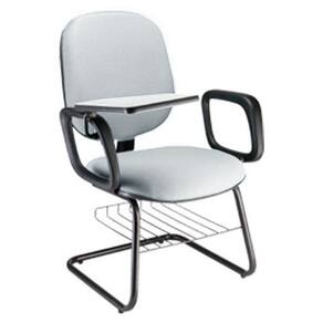 Cadeira Universitária com prancheta para Escolas Linha Uno Cinza