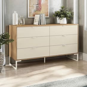 Cômoda Kappesberg 6 Gavetas Itapuã/Argila Carb