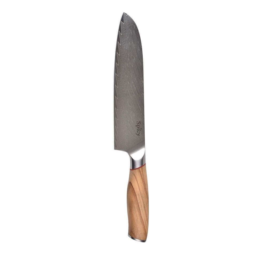 Faca Santoku 30cm Damascus Spicy para Cortes Precisos e Rápidos