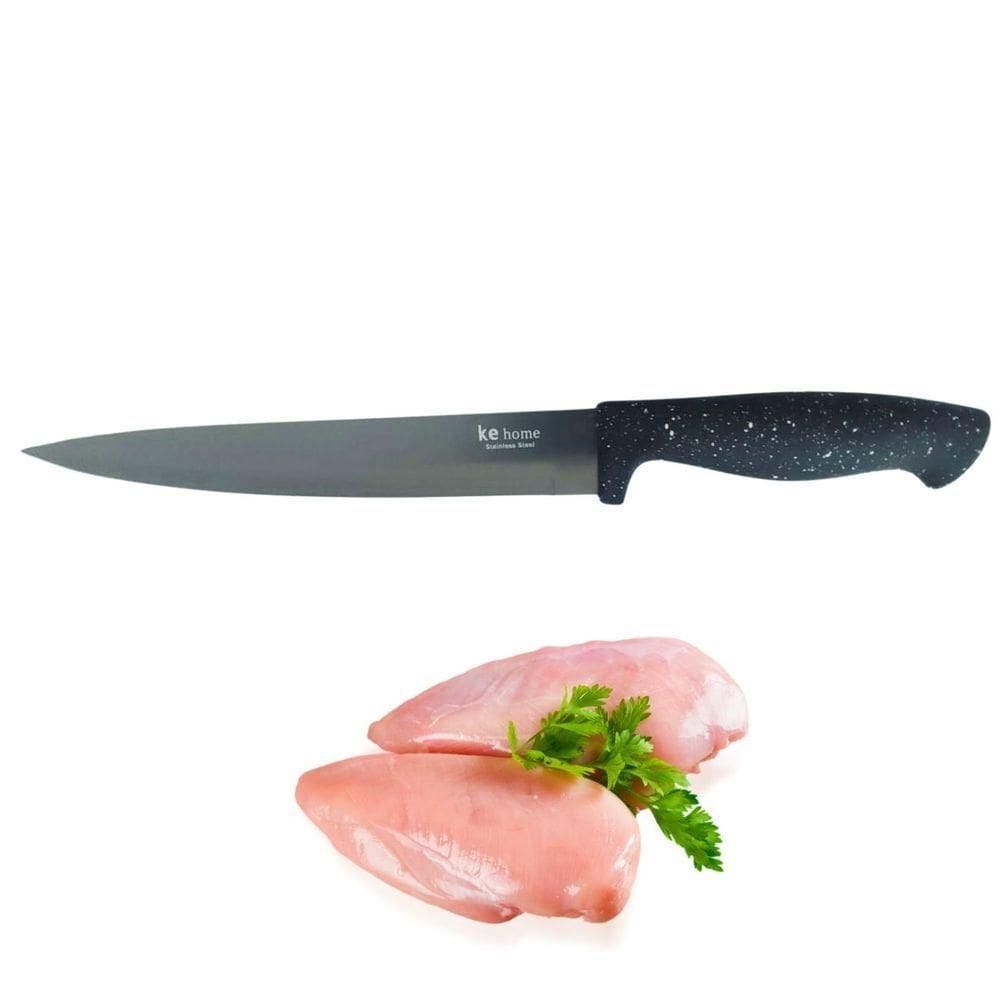 Faca De Cozinha  8 Premium Aço Inox Titânio