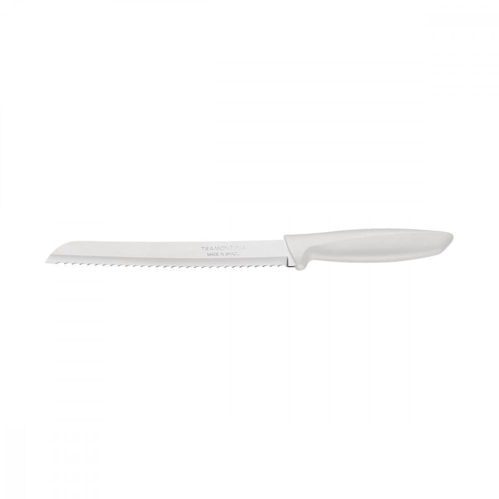 Faca Para Pão Tramontina Plenu Inox Off White 8"