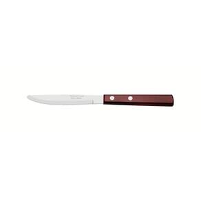 Faca Para Sobremesa Tramontina 3" Em Aço Inox E Cabo Em Madeira Polywood Vermelho Tramontina