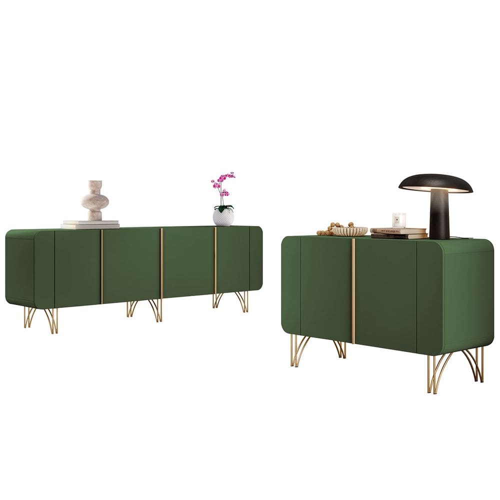 Balcão Aparador Buffet Piacente e Benvy H01 Verde Pistache - Mpozenato