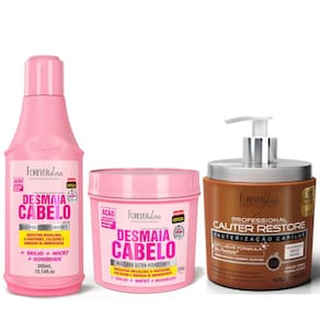 Kit Especial Desmaia Cabelo e Mascara Cauter Forever Liss