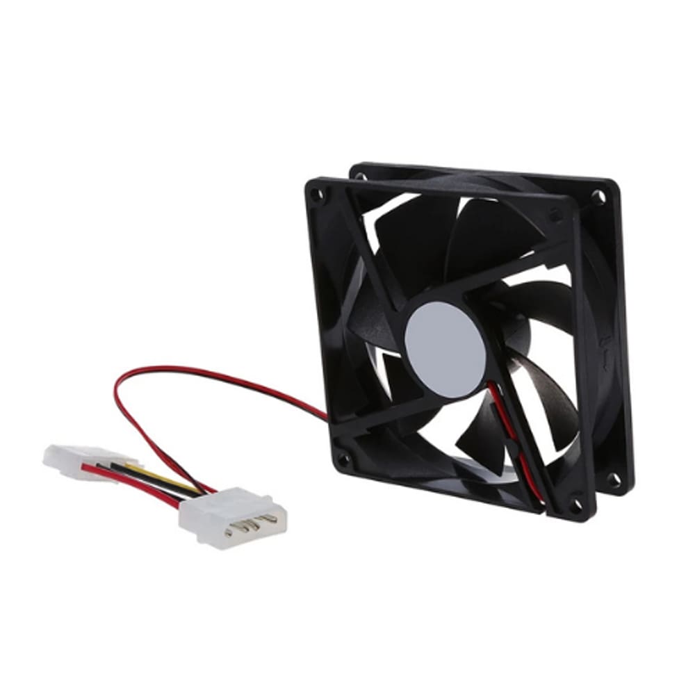 Cooler Evus EV12025FAN 12X12X2,5CM 12V Preto Sem Iluminação
