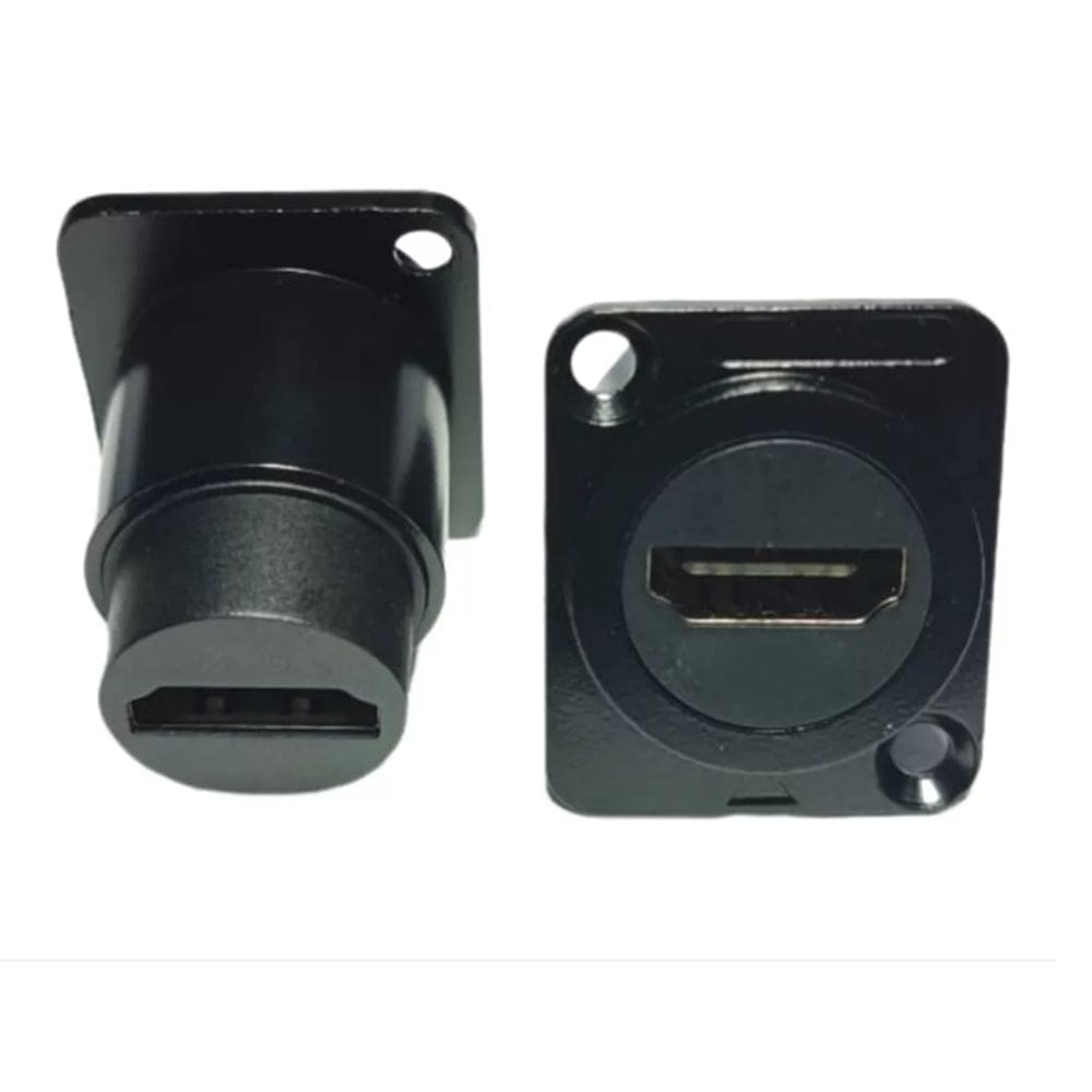 Emenda F Hdmi Metal Painel Conexão Estável E Segura - 4 Pçs