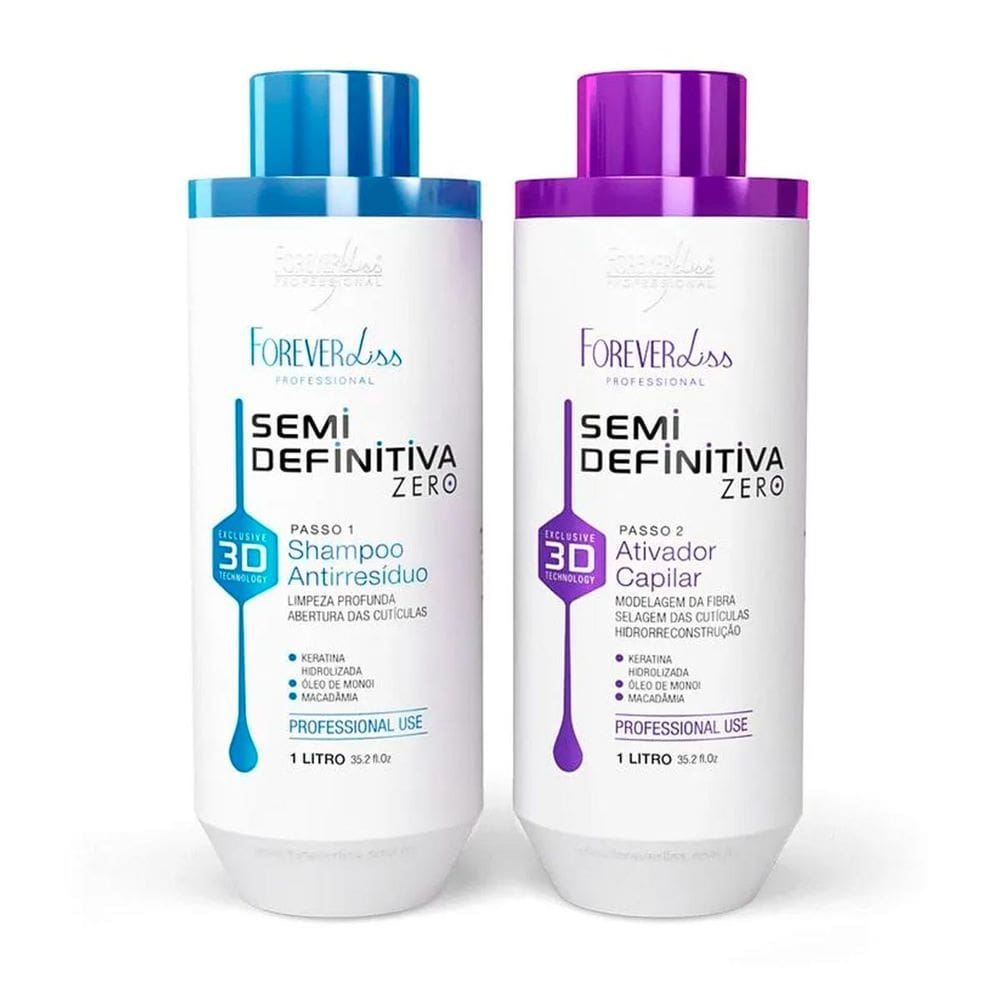 Kit Escova Progressiva Zero 1L Forever Liss