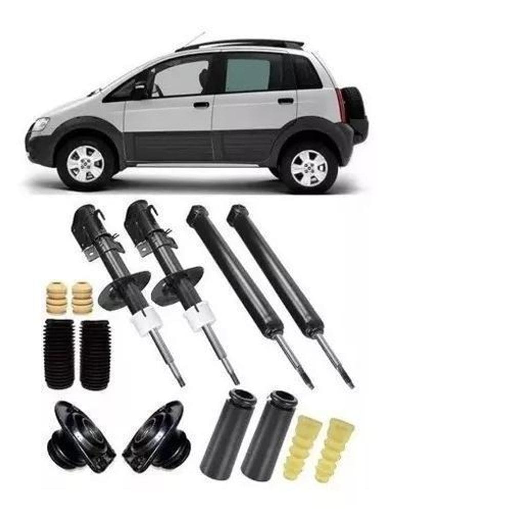 4 Amortecedor+ Kit Suspensão Idea 2007