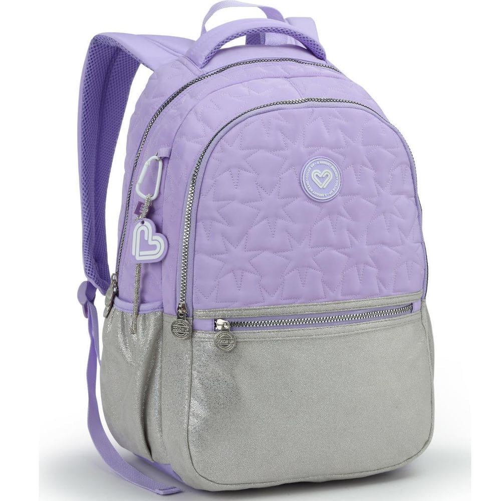 Mochila Costas 18 Color Up Passeio Escolar Viagem - Lilás