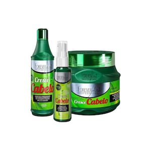 Kit Cresce Cabelo Shampoo Máscara e Sérum Forever Liss