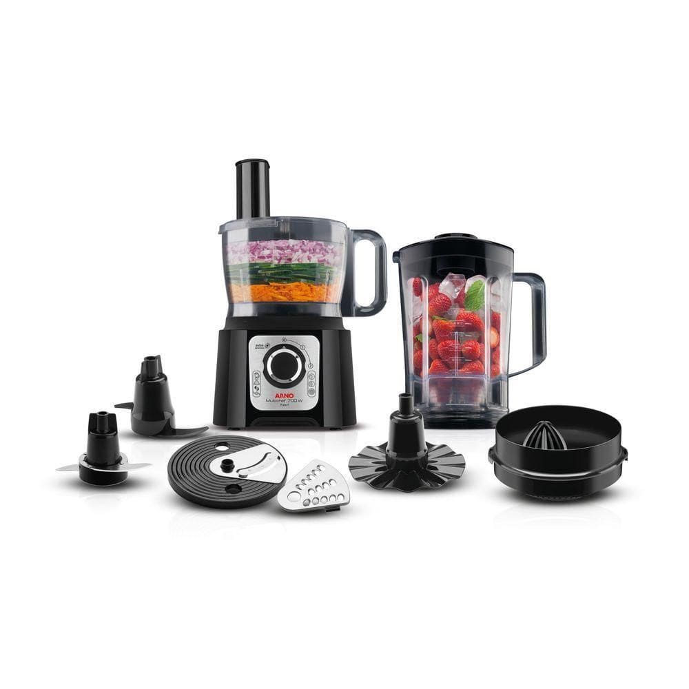 Multiprocessador De Alimentos 7 Em 1 700W Preto 220V