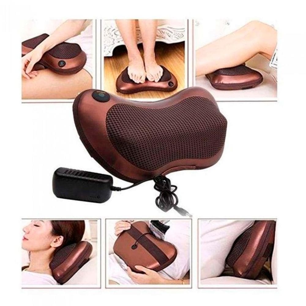 Almofada Massageadora Relaxante Alívio Na Nuca E Ombros
