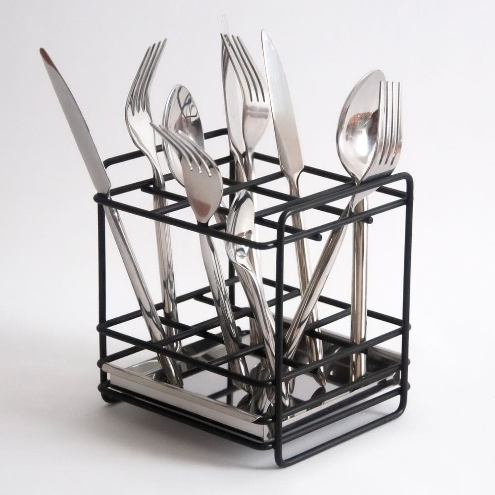 Organizador de Talheres Preto para Bancada Jomer 2443