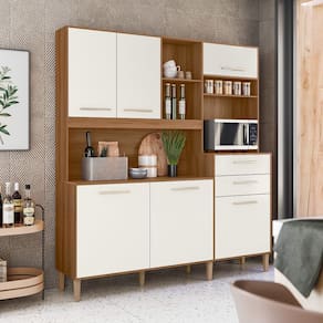 Cozinha Compacta Salsa Ipê Off White Nicioli