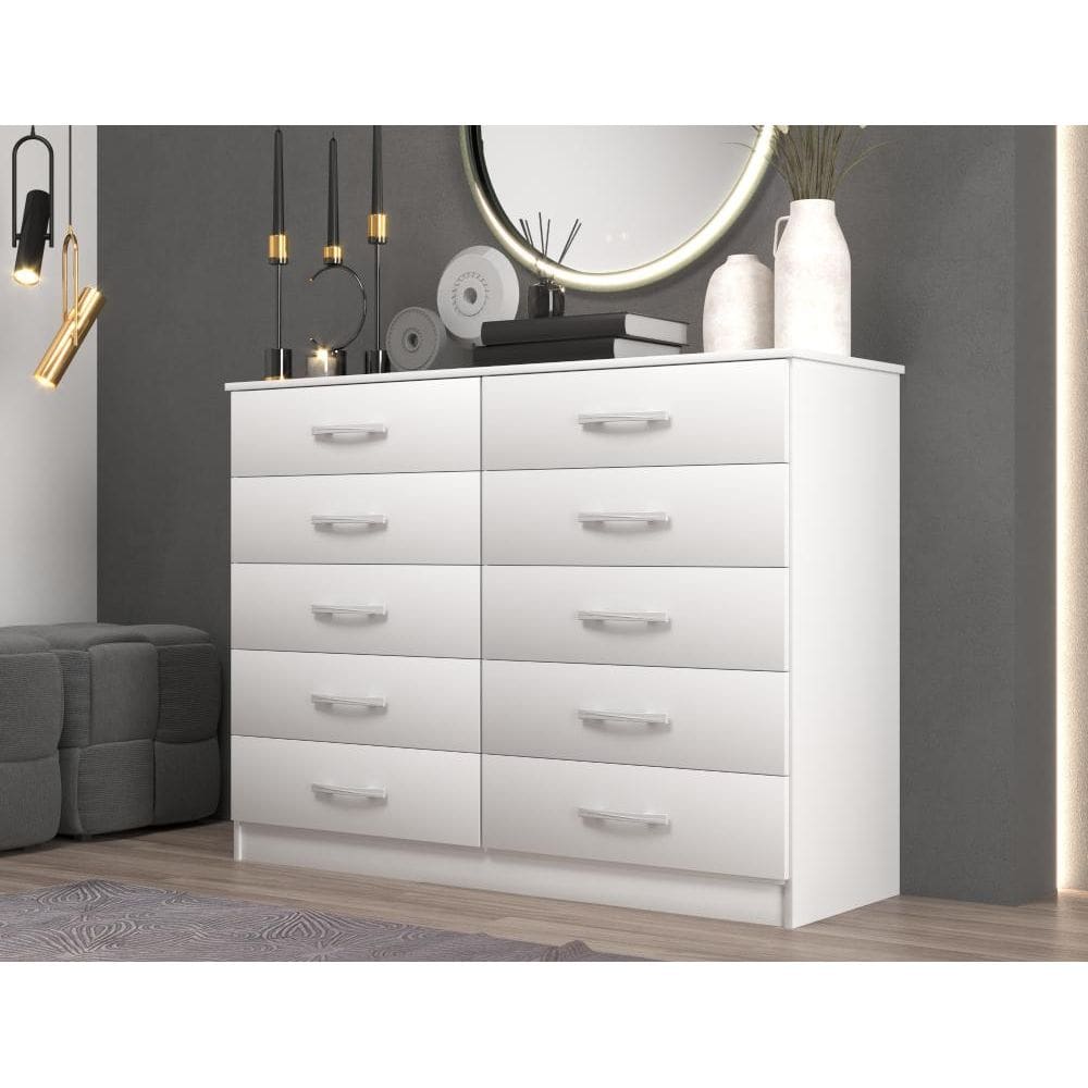 Cômoda 10 Gavetas Premium Marbela