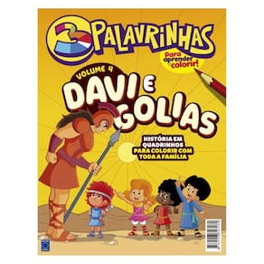 3 Palavrinhas - História Em Quadrinhos Para Colorir - Volume 4: Davi E Golias