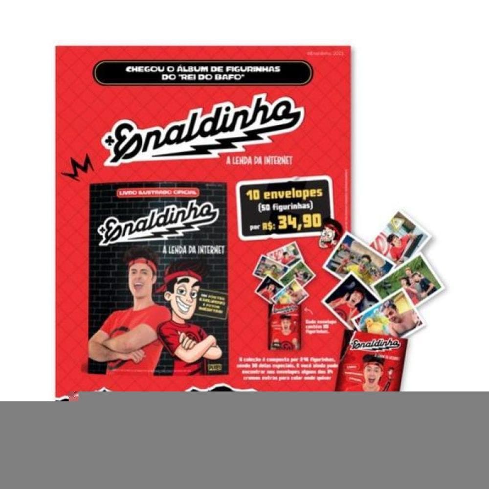 Pack Com 50 Figurinhas Do Álbum Do Enaldinho