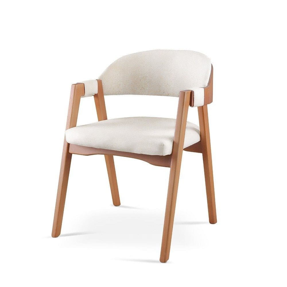 Kit 6 Cadeiras para Mesa de Jantar Gaia Linho Nude
