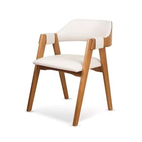 Cadeira Dália de Madeira Maciça 60cm X 65cm Branco