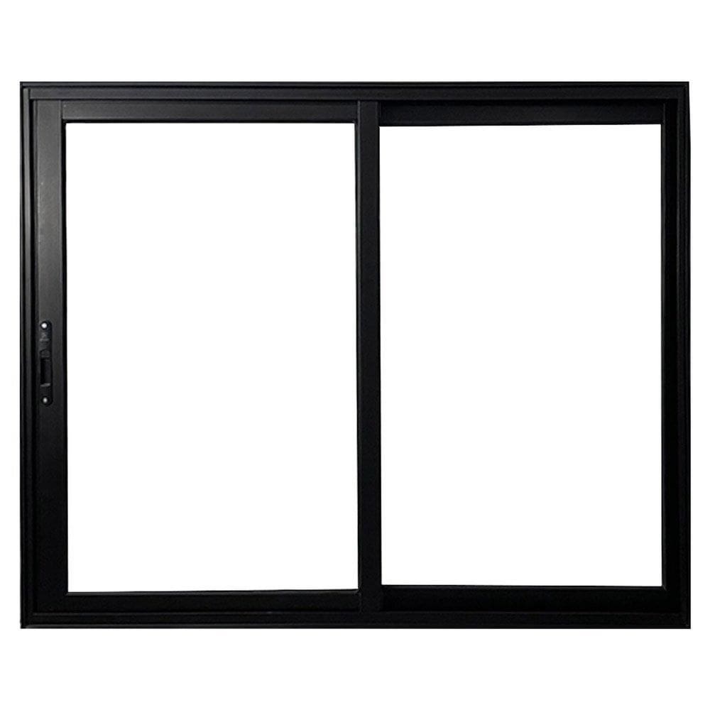 Janela Vitro 2 Folhas de Correr de Alumínio Linha 25 100cm x 150cm Preto