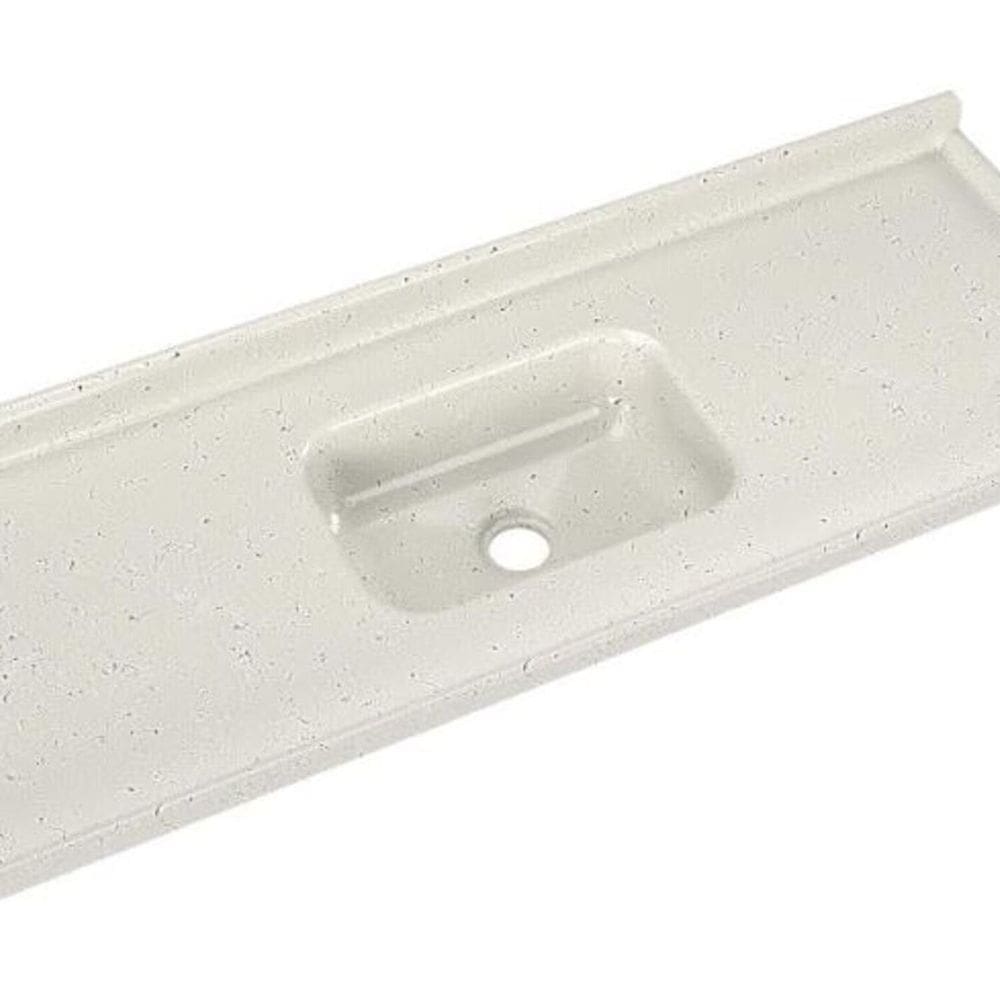 Cubas de Cozinha em Mármore Sintético com Furação para Válvula Internacional 120cmx55cm Travertino