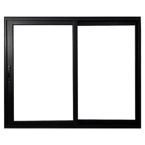 Janela Vitro 2 Folhas de Correr de Alumínio Linha 25 120cm x 120cm Preto
