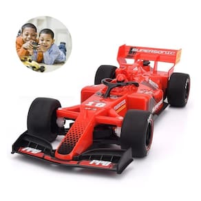 Carrinho F1 Controle Remoto Recarregável Fumaça Led E Luz