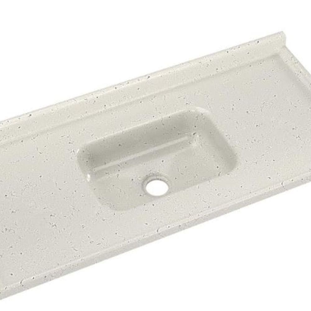 Cubas de Cozinha em Mármore Sintético com Furação para Válvula Internacional 120cmx55cm Travertino
