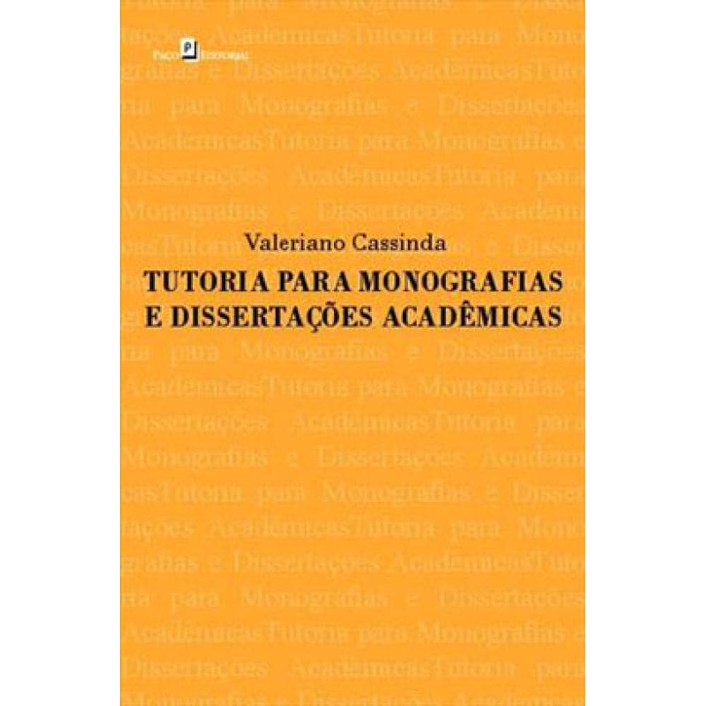 Tutoria Para Monografias E Dissertações Acadêmicas